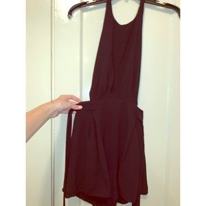 DO & BE Black Halter & Cutout Romper